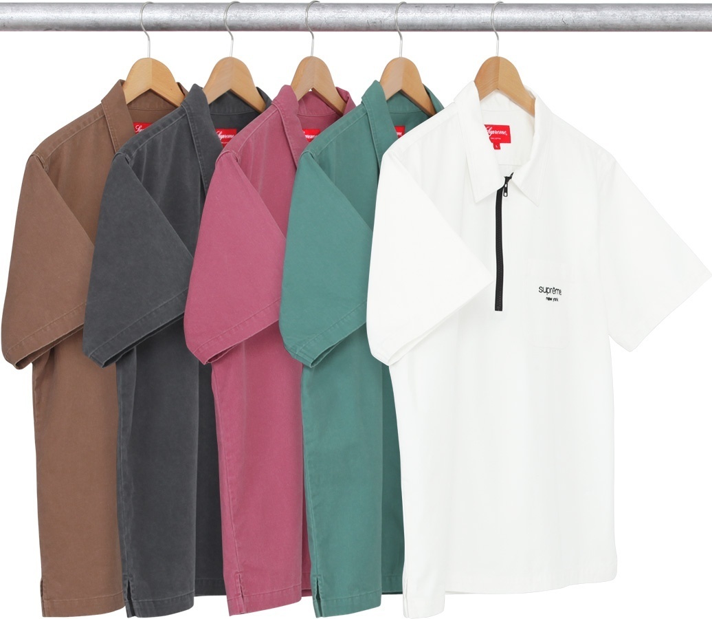Twill Half Zip Shirt